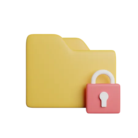 Locked Folder  3D Icon