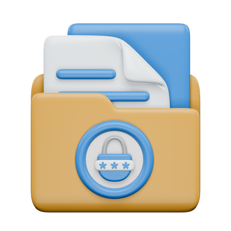 Locked Folder  3D Icon