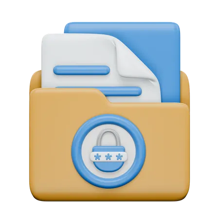 Locked Folder  3D Icon