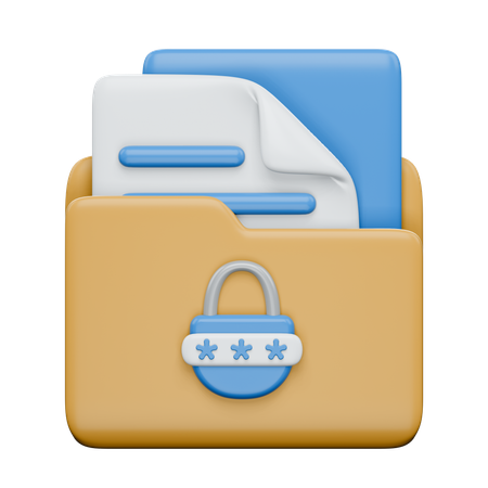 Locked Folder  3D Icon