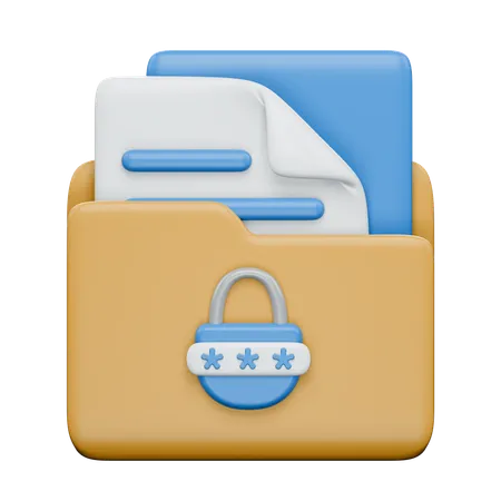 Locked Folder  3D Icon