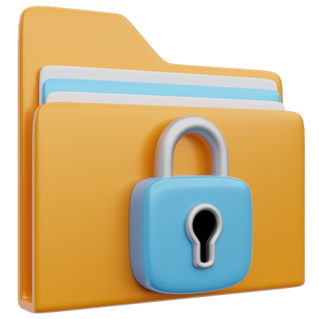 Locked Folder  3D Icon