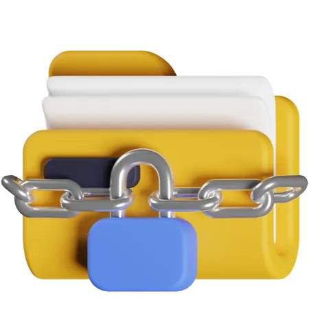 Locked Folder 3D Icon