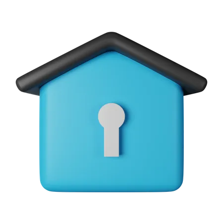 Locked House  3D Icon