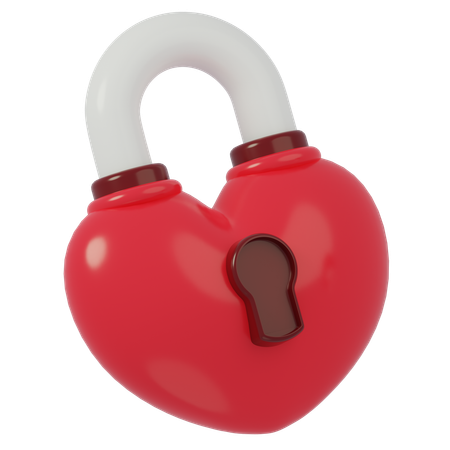 Locked Love  3D Icon