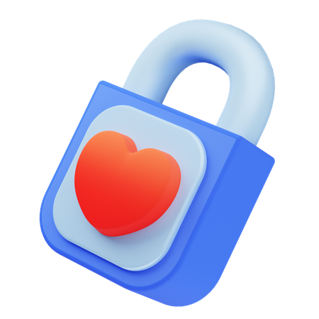 잠긴 사랑  3D Icon