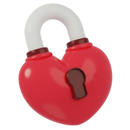 Locked Love  3D Icon