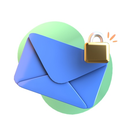 Locked Mail  3D Icon