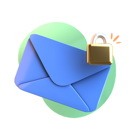 Locked Mail 3D Icon
