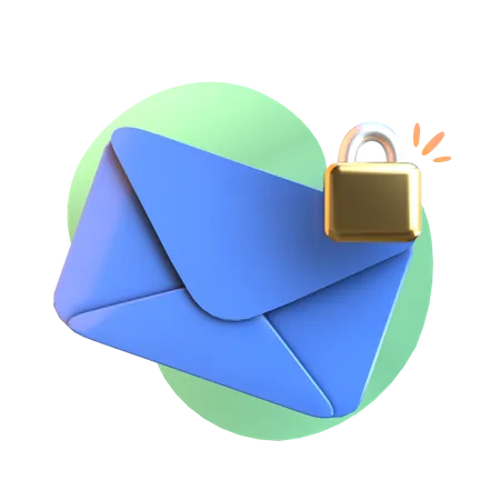 Locked Mail  3D Icon