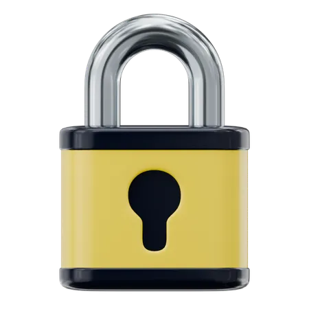 Locked Padlock  3D Icon