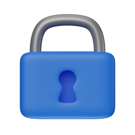 Locked Padlock  3D Icon