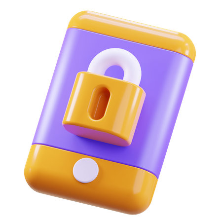 Locked Phone  3D Icon