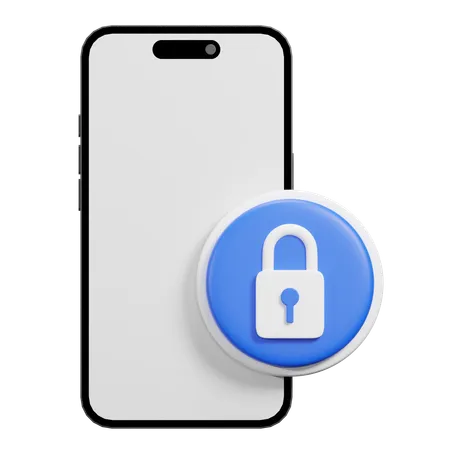 Locked Phone  3D Icon