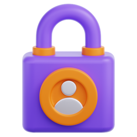 Locked Profile  3D Icon