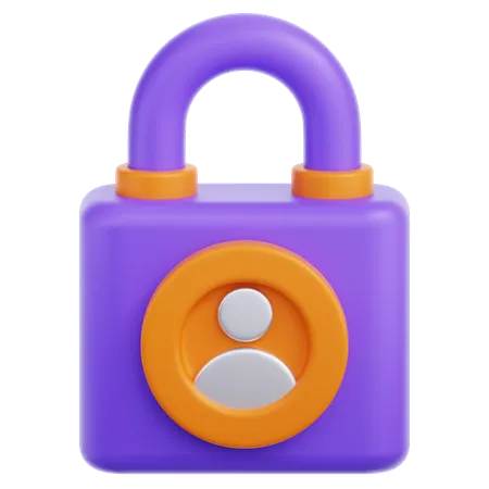 Locked Profile  3D Icon