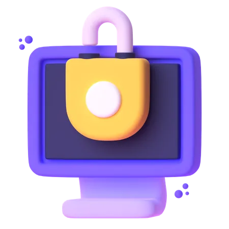 Locked Screen  3D Icon