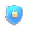 locked shield emoji 3d