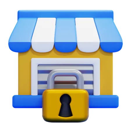 LOCKED STORE  3D Icon