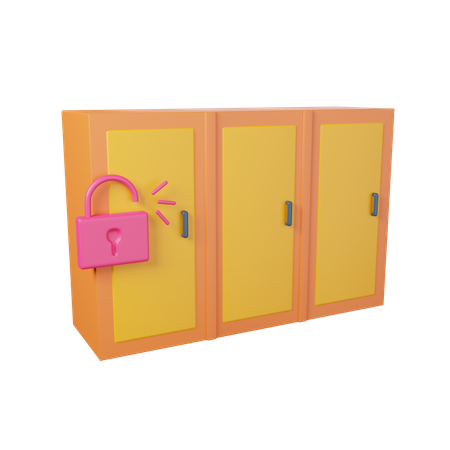 Locker  3D Icon