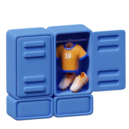 라커룸  3D Icon