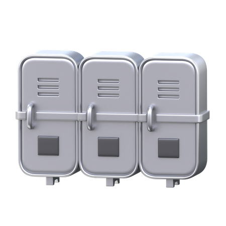 Lockers  3D Icon
