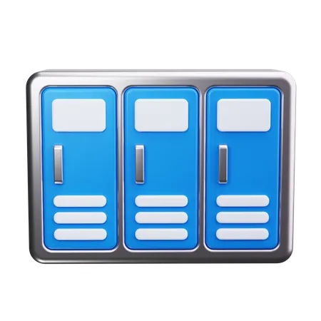 Lockers  3D Icon