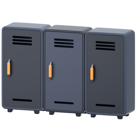 Lockers  3D Icon