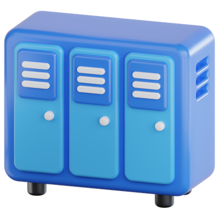 Lockers  3D Icon