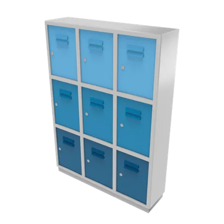 Lockers  3D Illustration