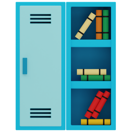 Lockers  3D Illustration