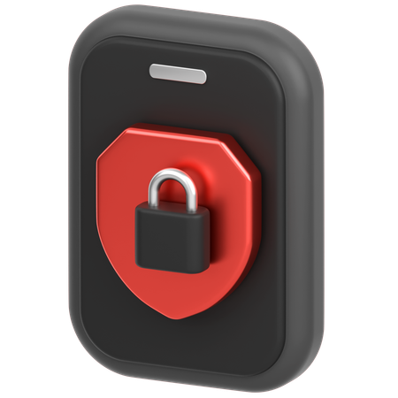 Escudo de bloqueio  3D Icon