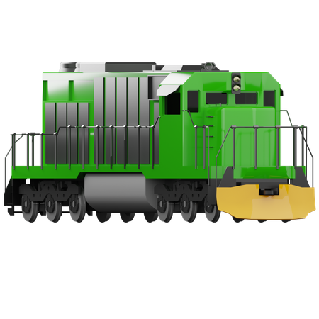 Motor de trem  3D Icon