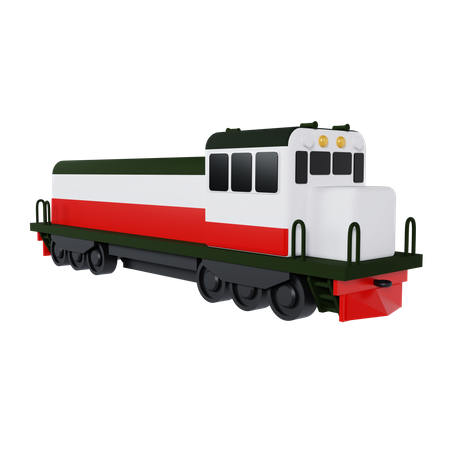 Train de locomotives  3D Icon