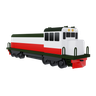 3d locomotive train illustration