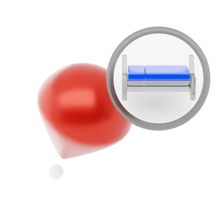 Lodging Pin  3D Icon
