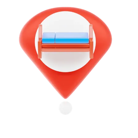 Lodging Pin  3D Icon