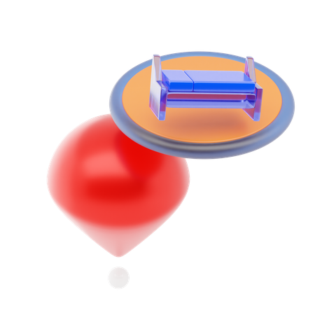 Lodging Pin  3D Icon