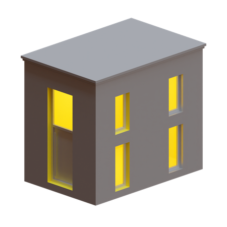 Loft House 3D Illustration