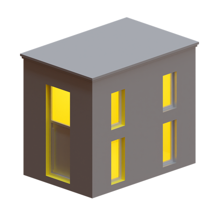 Loft House  3D Icon