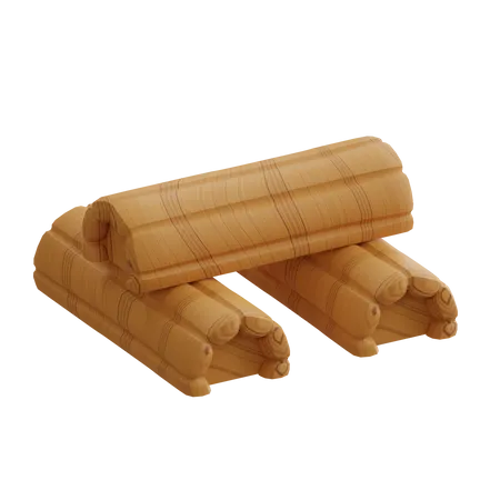 Log  3D Icon