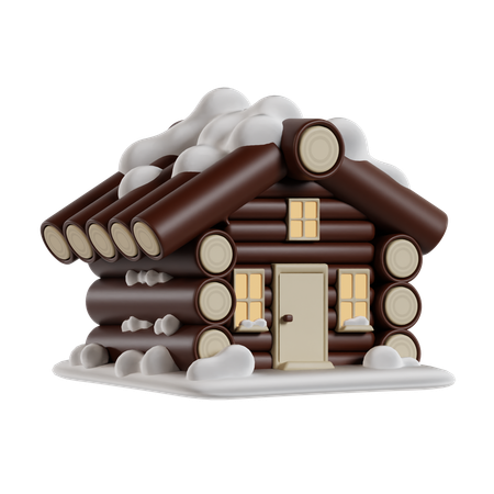 Log Cabin  3D Icon