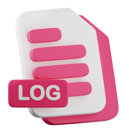 LOG File  3D Icon