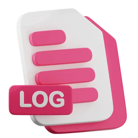 LOG File  3D Icon