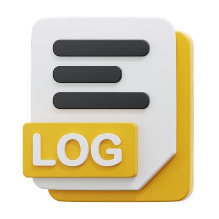 LOG FILE  3D Icon