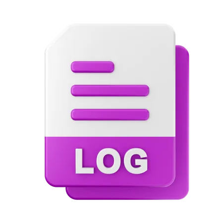 LOG File  3D Icon
