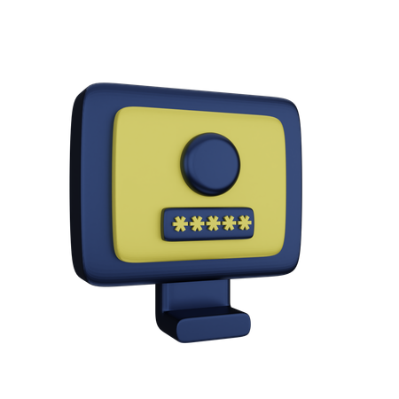 Log In  3D Icon