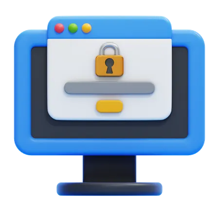 로그인  3D Icon