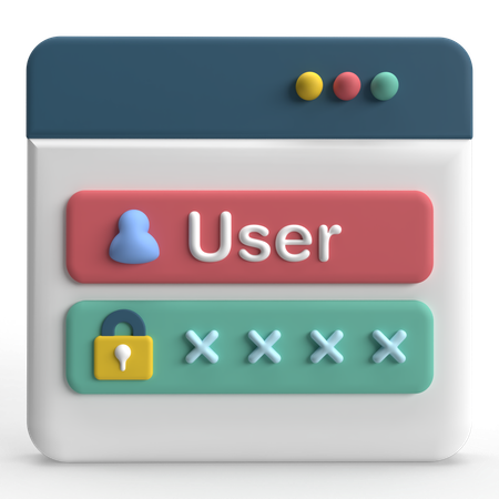 Log In  3D Icon