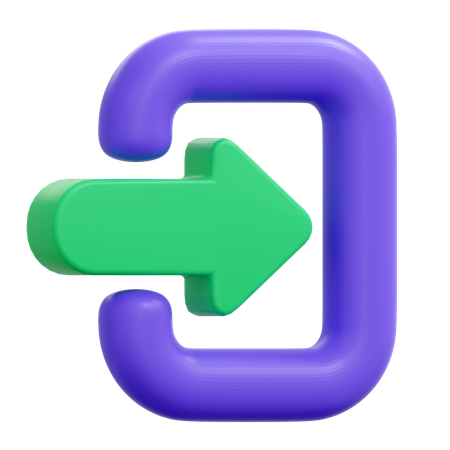 Log In  3D Icon